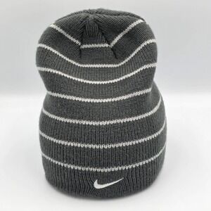 Nike Youth/Boy/Girl Gray Toque 100% Acrylic Knit Beanie Winter Hat ~ One Size